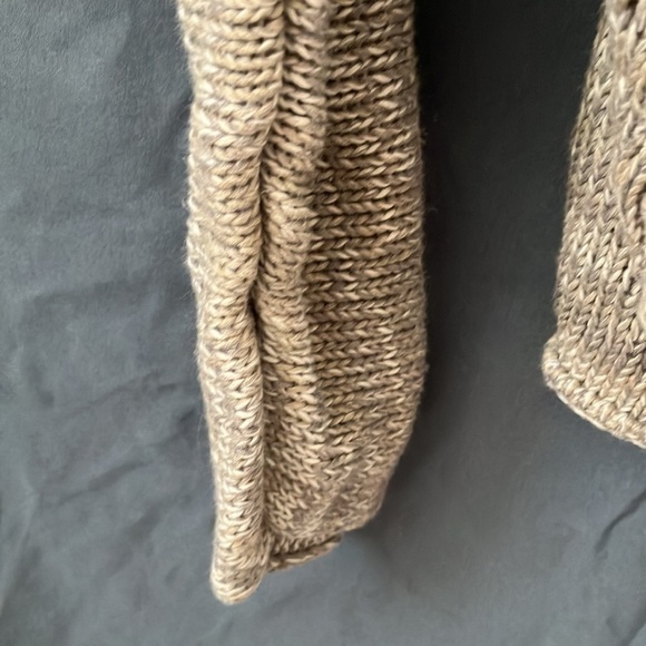 Soft Surroundings: Cross the body/ Cropped Sweater- cream/gray~ size XL - Picture 4 of 7